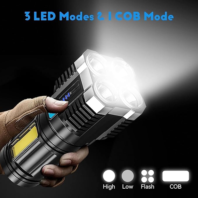 4-in-1 LED™| Rechargeable Torch Light