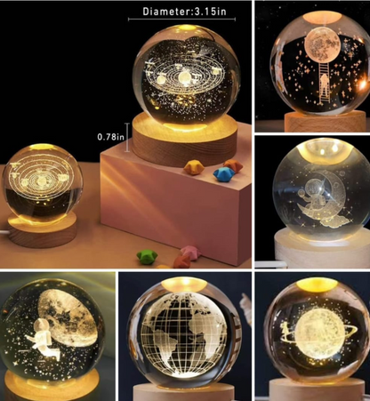 3D Crystal Ball ™| Night Lamp