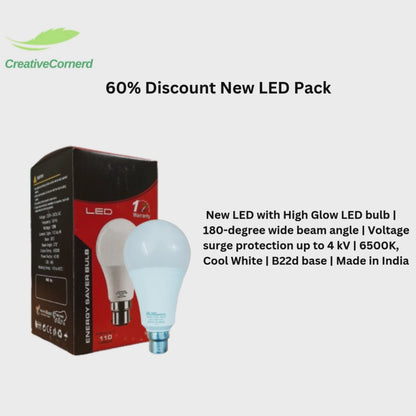 60% Off on New LED Pack | Cool Day Light (6500K)